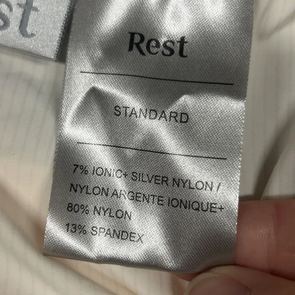 Rest Pillowcases Standard 20x26 Peach Silver Nylon Spandex Machine Washable Soft